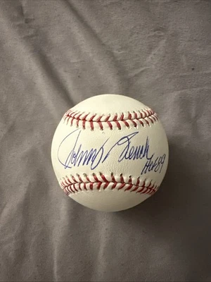 Johnny Bench Signed Baseball Hof 89 Inscribed Beckett - Image 1 of 4