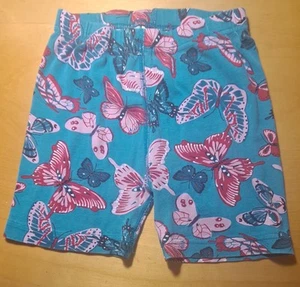 Hanna Andersson Girls Butterfly Print Shorts/Organic Cotton Jersey sz 130cm/8 US - Picture 1 of 5