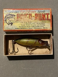 HEDDON RIVER RUNT Spook Rare Red Mouth SHORE FINISH GOLD EYES - Picture 1 of 5