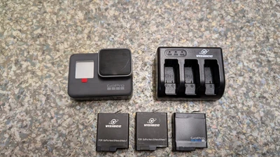 GoPro HERO6 12MP Waterproof Digital Action Camera with Extra Batteries - Black - Image 1 of 4