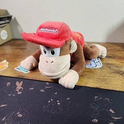 Pelúcia rara Diddy Kong Nintendo 6" com chapéu - Imagem 1 de 4