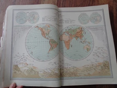 1879 PHILIPS' HANDY GENERAL ATLAS OF THE WORLD by BARTHOLOMEW 42 COLOUR MAPS ^ - Image 1 of 4