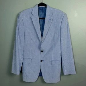 Lauren Ralph Lauren sport coat 38 R Men's Check Plaid Cotton White 38" x 30" - Picture 1 of 14