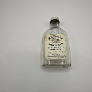 Vintage Pikesville Maryland Rye Whiskey Empty Mini Bottle Empty Baltimore - Picture 1 of 4