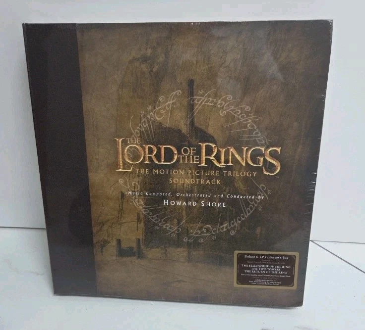 The Lord of The Rings Motion Picture Trilogy Soundtrack 6LP Vinyl Howard Shore