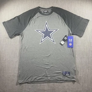 Dallas Cowboys Shirt Herren Large Grau Schwarz NFL Football Ultra Game Neu Tee - Bild 1 von 7