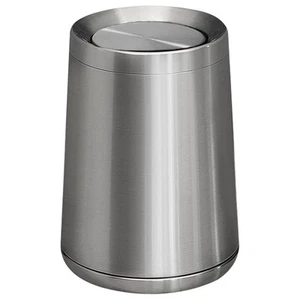 10 L/2.6Gallen,Swing Lid Trash Can,Brushed Stainless Steel Garbage Can with F... - Picture 1 of 7