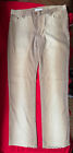 Roberto Cavalli Tan/Brown Acid Wash Pants Women&#39;s Size L Stretch Denim Jeans