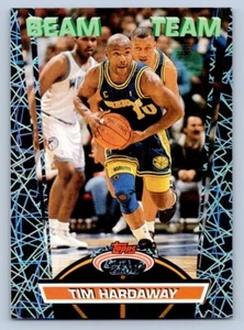 Tim Hardaway 1992-93 Stadium Club Members Only Beam Team #14 Warriors - Picture 1 of 2
