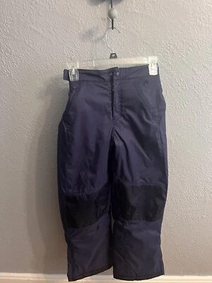 LL Bean Ski Snowboarding Pants Kids Size 10 Navy Blue Snow Waterproof - Image 1 of 4