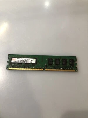 Hynix 2GB 2RX8 PC2-6400U-666-12 Memory HYMP125U64CP8-S6 AB-C Desktop RAM, 1/Pk - Image 1 of 4