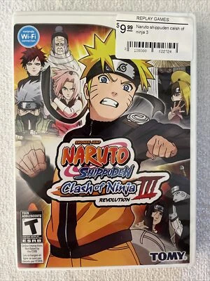 Naruto Shippuden Clash Of Ninja Revolution III Nintendo Wii with Manual Tested - Image 1 of 3