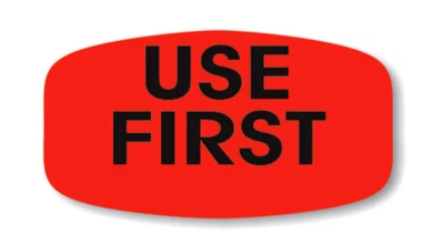 AMERICAN ONLINE PRODUCTS 1000 each per roll USE FIRST Store MERCHANDISE LABELS STICKERS decals