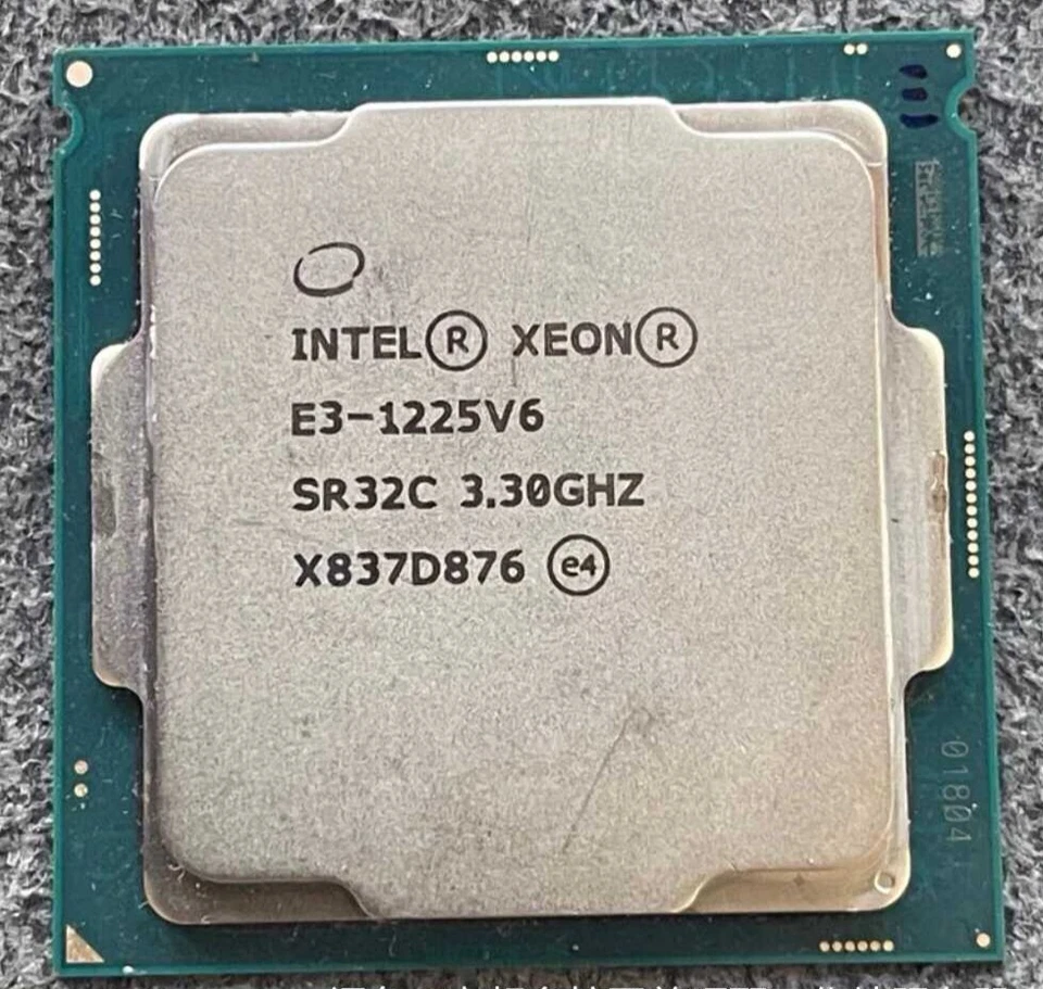 Intel Xeon E3-1225 V6 Quad-Core 3.30GHz 8MB L3 Cache CPU Processor Socket LGA115 - Image 1 of 1