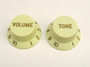 Perillas de control de volumen o tono para Fender Strat - verde como nuevo (Todas las partes EE. UU.) - Imagen 1 de 3