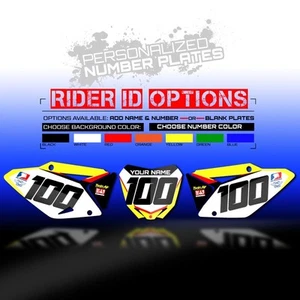 08 09 2010 2011 2012 2013 2014 2015 2016 2017 SUZUKI RMZ 450 NUMBER PLATE DECAL - Picture 1 of 4