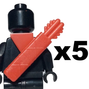 NEW LEGO - Body Wear - Quiver Red x 5 - Ninjago - Arrow Archer bolt Scout - Picture 1 of 2