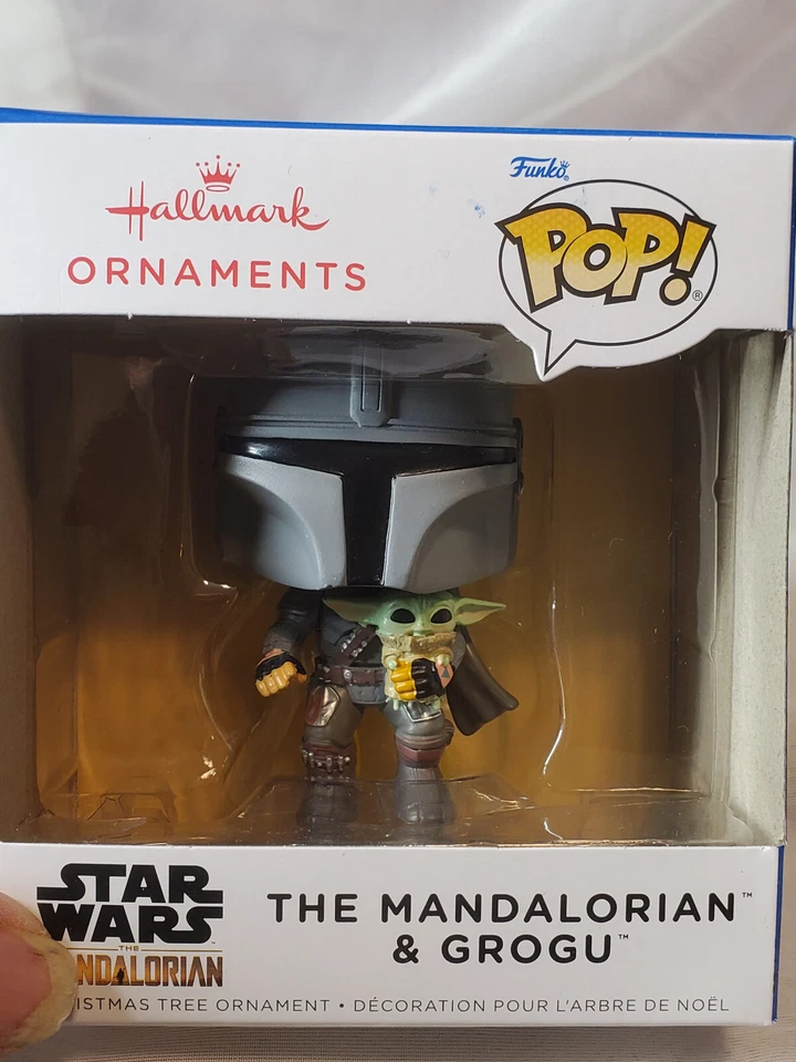 Star Wars Mandalorian & Grogu Funko Pop Hallmark Disney Christmas Tree Ornament
