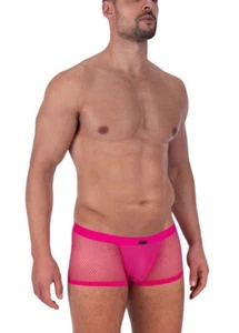 Manstore Micro Pant M2321 Size S UVP: 49.90€ Hotpink Mesh Transparent - Picture 1 of 3