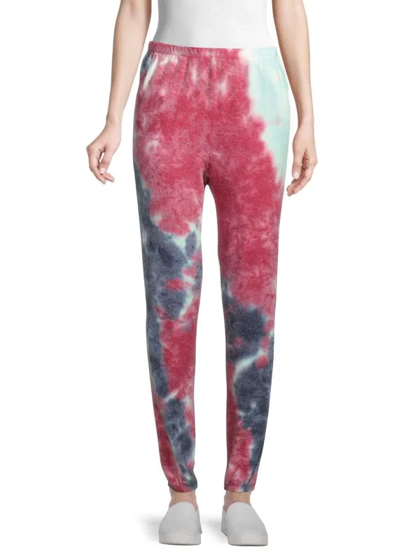 Nuevo con etiquetas - Pantalones deportivos Wildfox 'Rory', Crystal Cloud Tie-Dye, multicolor - talla mediana Foto 1 de 2