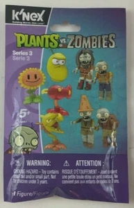 Plants vs Zombies Series 3 K'NEX Mystery Surprise Blind Pack 1 Figure NEW Sealed - Picture 1 of 2