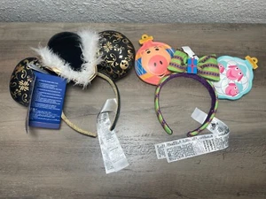Disney Parks Mickey Pirates Of The Caribbean 50th & Toy Story Xmas Ears Headband - Picture 1 of 9