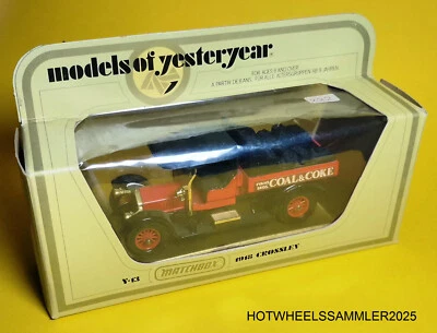 MATCHBOX MODELS OF YESTERYEAR 1913 CROSSLEY COAL & COKE Y13 OVP - Bild 1 von 2