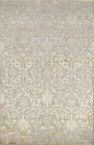 Vegetable Dye Art & Craft Wool/ Silk Area Rug Hand-knotted Home Decor 4x6 Carpet - Picture 1 of 12