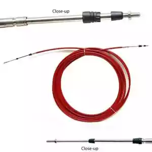 TELEFLEX RED JACKET 3300 / 33C BOAT CONTROL CABLE 032377-03-360 30' - Foto 1 di 1
