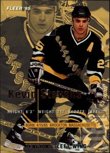 1994-95 Fleer Penguins Hockey Card #170 Kevin Stevens