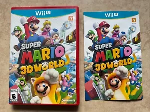 Super Mario 3D World (Nintendo Wii U, 2013) CIB Complete W/ Manual, Tested - Picture 1 of 8
