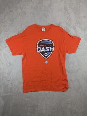 MLS Houston Dash Orange Men's Large Orange T-Shirt - Image 1 of 4