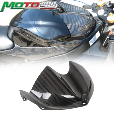 Cubierta de tanque de motocicleta 100 % fibra de carbono brillante para Yamaha YZF R6 2008-2013 Foto 1 de 4