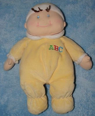 Baby Ganz primeira boneca de pelúcia chapéu amarelo ABC brinquedo de pelúcia macio - Imagem 1 de 2