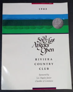 Los Angeles Open Golf Program Pairing 1985 59th Riviera Country Club Coca-Cola - Picture 1 of 5