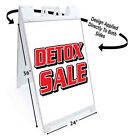Detox Sale Signicade 24X36 Aframe Sidewalk Sign Banner Decal