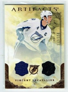 10-11 UD Upper Deck Artifacts  Vincent Lecavalier  /150  Dual Jerseys