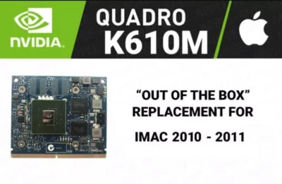Nvidia  K610M video card 1GB RAM for Apple iMac 12,1  A1311 2011 (21.5 inch) - Image 1 of 3