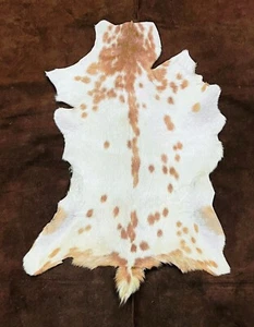 Nordic Goat Hide, Real Leather Fur, Winter Fur Coat, Animal Skin Pelt for decor - Picture 1 of 9