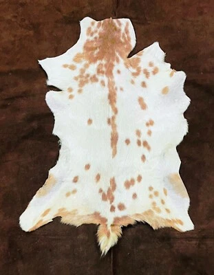 Nordic Goat Hide, Real Leather Fur, Winter Fur Coat, Animal Skin Pelt for decor - Image 1 of 4