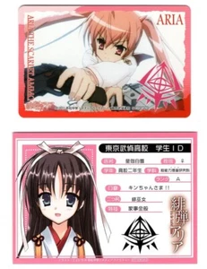 2 pcs card promo Aria the Scarlet Ammo anime Hotogi Shirayuki Kanzaki H Aria - Picture 1 of 2