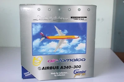 GEMINI JETS 1:400 AIRBUS A340-300 - AIR JAMAICA 6Y-JMM GJAJM366 - Image 1 of 2
