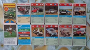 Quartett Auto Geländewagen VW Iltis Puch Pinzgauer Lada Niva Range Rover - Bild 1 von 3