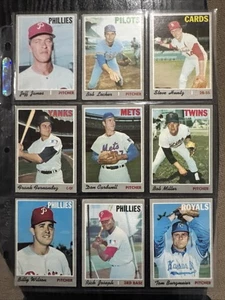 1970 TOPPS BASEBALL 9 CARD LOT - Bild 1 von 2