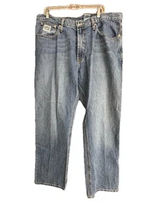 Cinch Herren White Label Relaxed Fit Jeans 38x32 Light Wash Distressed Denim - Bild 1 von 12