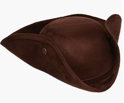 Tricorn Hat - Colonial - Pirate - Costume Accessory - One Size - 2 Colors - Image 1 of 2