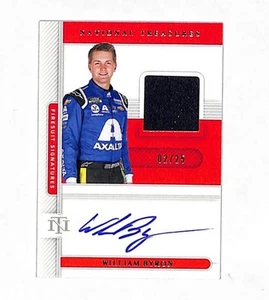 2021 Panini National Treasures Racing William Byron 2/25 Auto Fireuit Card - Foto 1 di 2