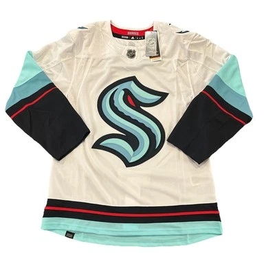 Seattle Kraken Jersey Small 46 Mens Fight Strap Adidas White - Image 1 of 4