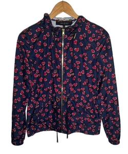 GUCCI Heartbeat Heart Pattern Mountain Parka Sherry Line Size 36 Used Japan - Picture 1 of 5