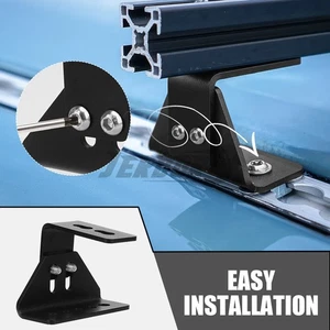 6X Upgrade Stainless Steel Roof Rack Bracket 90° 65mm Mounting Holder Airline - Picture 1 of 7
